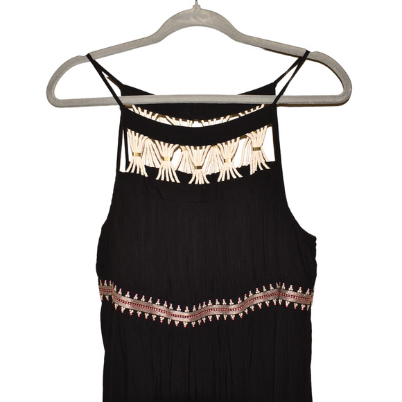 RACHEL ZOE NEW $445 Sleeveless Gwynn Pleated Gown Dress Black‎ Large - Picture 5 of 5